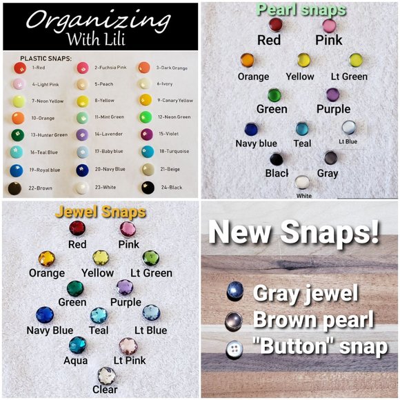 #9044 ●NEW! DIAMOND Pattern Hang'N'Snap HAND Towel *Select your snap - Picture 5 of 16